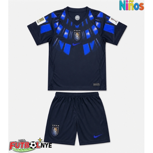 Camiseta Uruguay Visitante Equipación para niños Mundial 2026 manga corta (+ pantalones cortos)